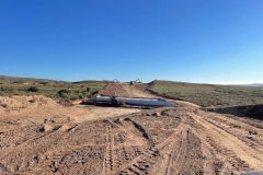 Ejecución de cuña de transición en obra de drenaje. 02/2.023. Foto Adif Alta Velocidad